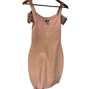Guess Y2K blush pink bandage Mini dress sz M